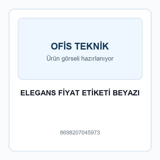 ELEGANS FİYAT ETİKETİ BEYAZI