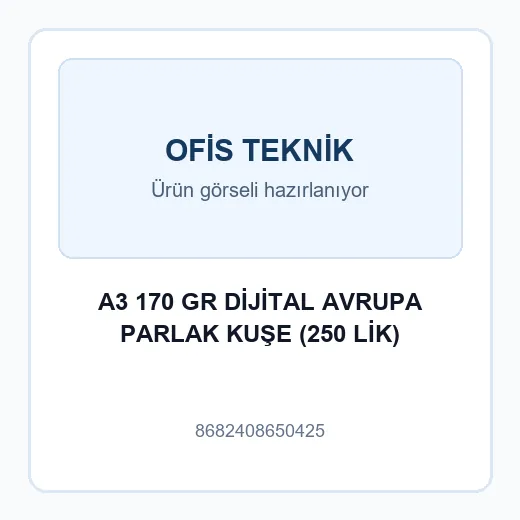 A3 170 GR DİJİTAL AVRUPA PARLAK KUŞE (250 LİK)