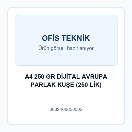 A4 250 GR DİJİTAL AVRUPA PARLAK KUŞE (250 LİK)