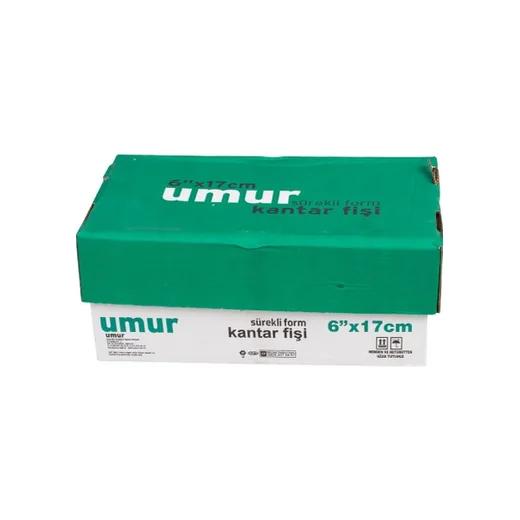 UMUR 6X17 RENKLİ 2 NÜSHA BEYAZ PEMBE KANTAR FİŞİ