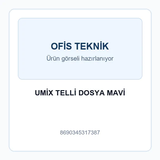 UMİX TELLİ DOSYA MAVİ