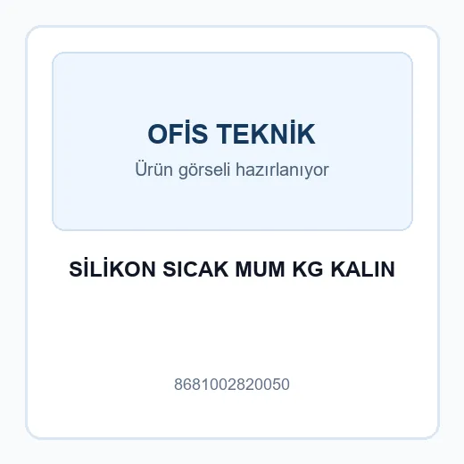 SİLİKON SICAK MUM KG KALIN