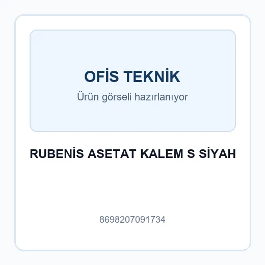 RUBENİS ASETAT KALEM S SİYAH