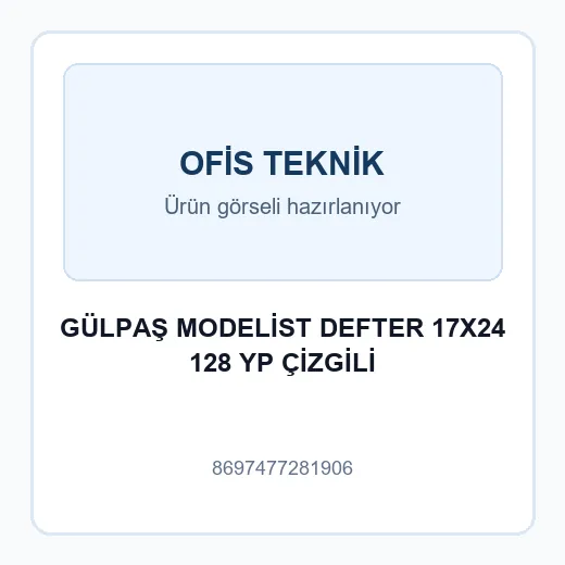 GÜLPAŞ MODELİST DEFTER 17X24 128 YP ÇİZGİLİ
