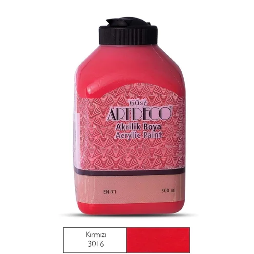 ARTDECO AKRİLİK 500 GR BOYA KIRMIZI