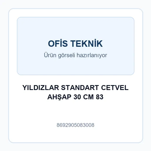YILDIZLAR STANDART CETVEL AHŞAP 30 CM 83