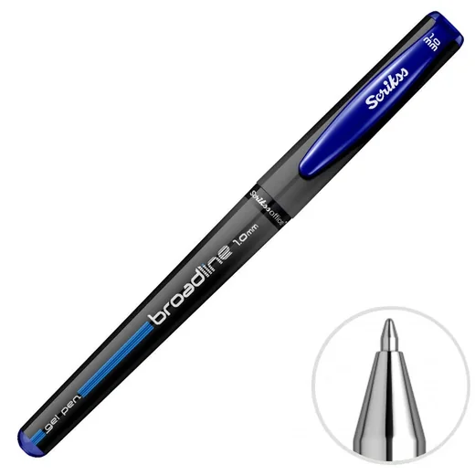 Scrikss Roller Kalem Broadline Jel 1.0 MM Mavi