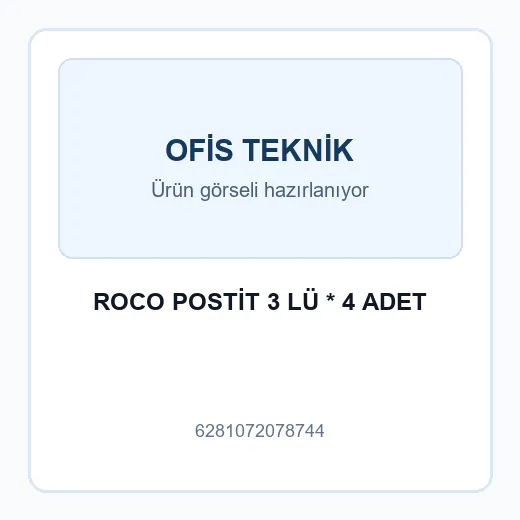 ROCO POSTİT 3 LÜ * 4 ADET