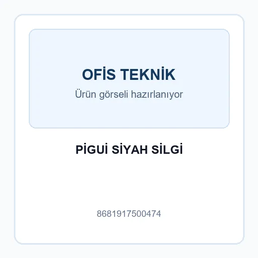 PİGUİ SİYAH SİLGİ