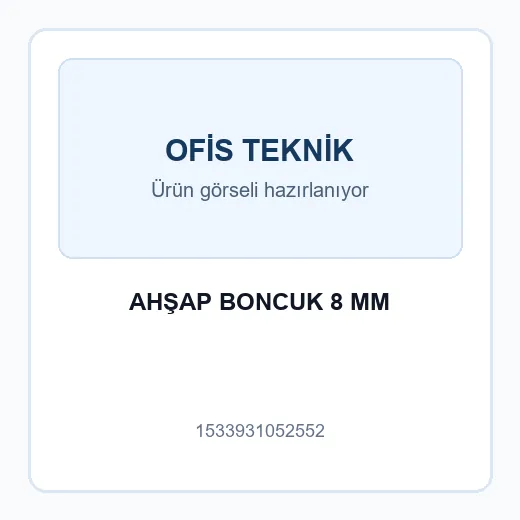 AHŞAP BONCUK 8 MM