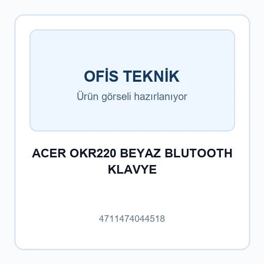 ACER OKR220 BEYAZ BLUTOOTH KLAVYE