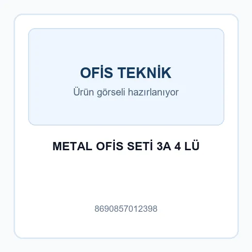 METAL OFİS SETİ 3A 4 LÜ
