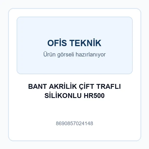 BANT AKRİLİK ÇİFT TRAFLI SİLİKONLU HR500