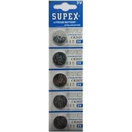 Supex Cr2025 3V Lityum