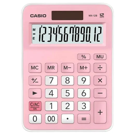 CASIO MX-12B-PK MASA TİPİ 12 HANE HESAP MAKİNESİ