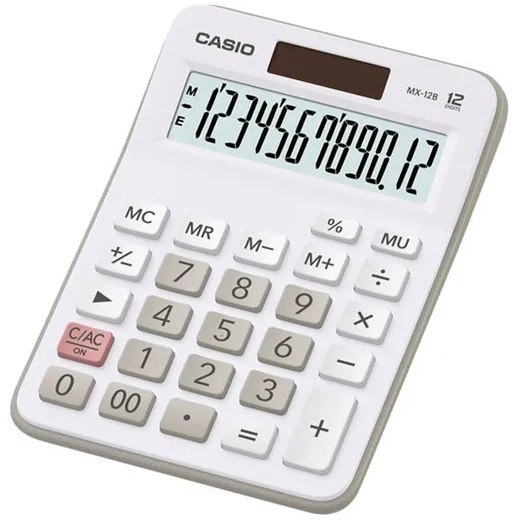 CASIO MX-12B-WE MASA TİPİ 12 HANE HESAP MAKİNESİ