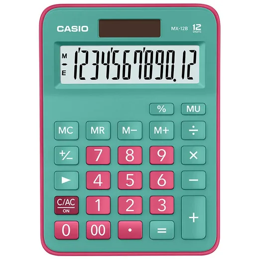 CASIO MX-12B-GNRD MASA TİPİ 12 HANE HESAP MAKİNESİ