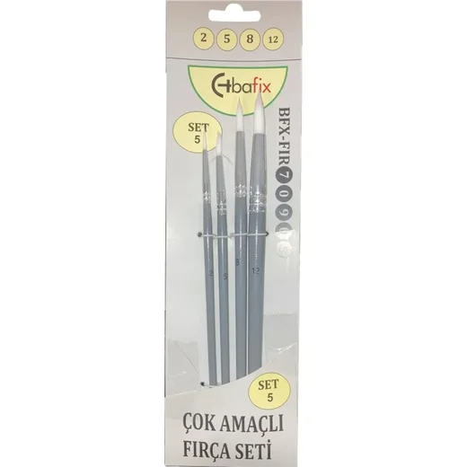 Bafix Fırça Seti Çok Amaçlı Artist 4 LÜ (2-5-8-12) Set-5 70905