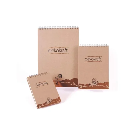 Keskin Color Bloknot Dekokraft Spiralli Çizgili A4 100 YP 144001-99