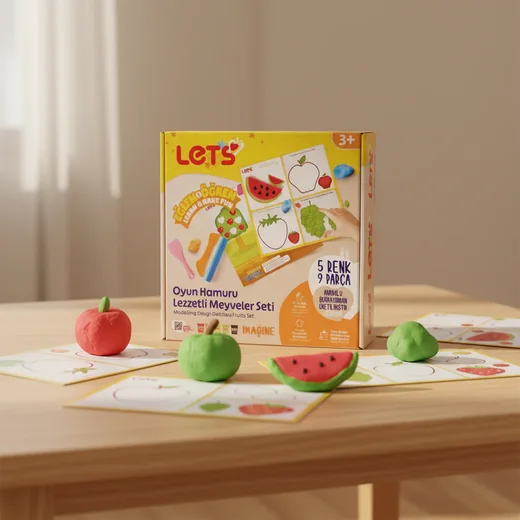 Lets Oyun Hamuru Lezzetli Meyveler Seti 9 Parça L9009