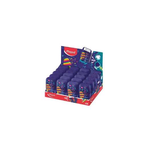 Maped Kalemtıraş Çift Delikli Silgili Connect Pıxel Party 049223