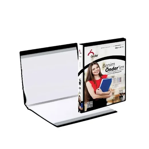 Önder Katalog (Sunum) Dosyası PP Ön Cepli 30 Lu Siyah 1230-3