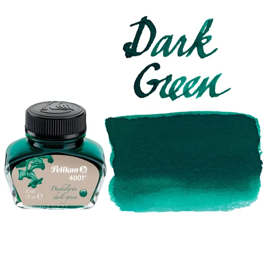 PELİKAN 4001 DOLMA KALEM MÜREKKEBİ DARK GREEN