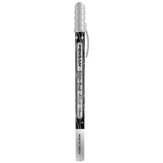 Pensan Jel Kalem Jely 1.0 MM Glıtter Simli Gümüş 2800
