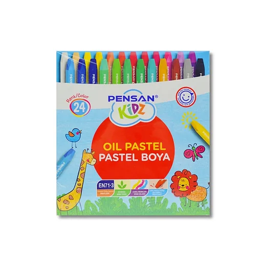 Pensan Pastel Boya Kidz Karton 24 Renk
