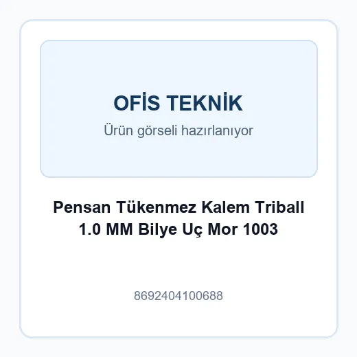 Pensan Tükenmez Kalem Triball 1.0 MM Bilye Uç Mor 1003