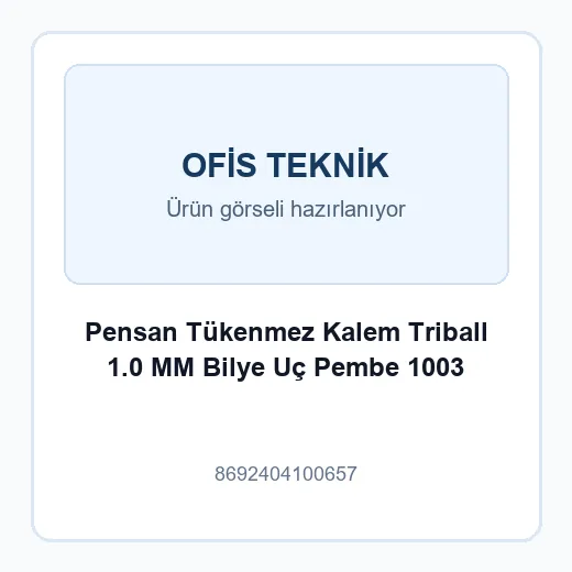 Pensan Tükenmez Kalem Triball 1.0 MM Bilye Uç Pembe 1003