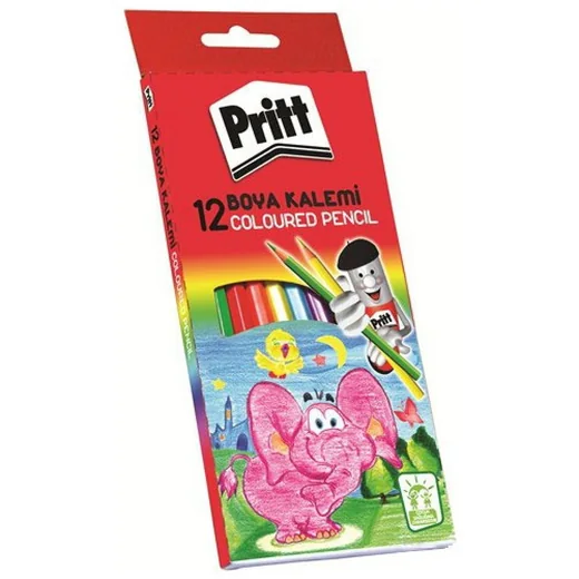 Pritt Kuru Boya Karton Kutu Tam Boy 12 Renk 1219734