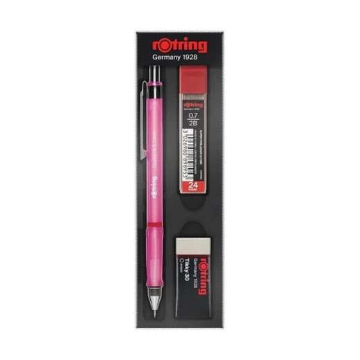 Rotring Okul Seti Visuclick Versatil/Min Silgi 0.7 MM Opak Pembe RO-VK07