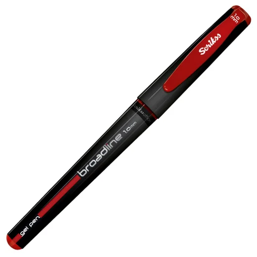 Scrikss Roller Kalem Broadline Jel 1.0 MM Kırmızı