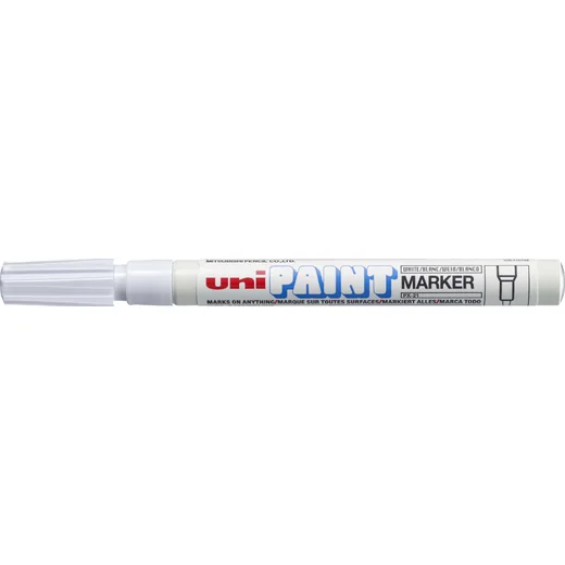 Uni-Ball Markör Boyama Paınt Marker 0.8-1.2 MM Beyaz PX-21