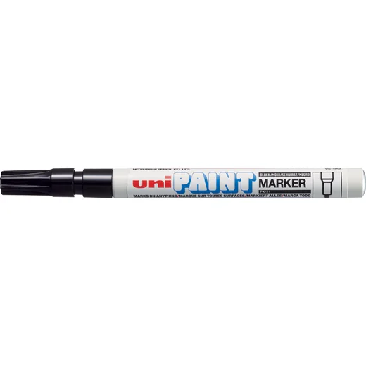 Uni-Ball Paınt Marker 0.8-1.2 Boyama Markörü Siyah PX-21