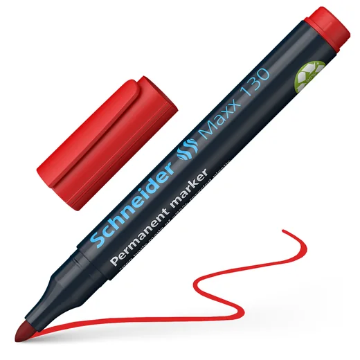 Schneider Markör Permanent 1-3 MM Kırmızı Yuvarlak Uçlu 130