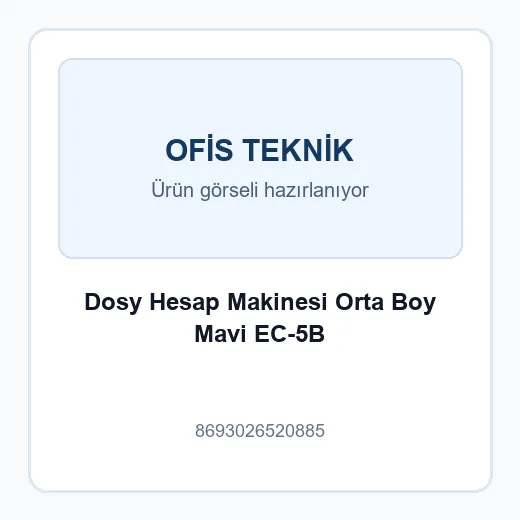 Dosy Hesap Makinesi Orta Boy Mavi EC-5B