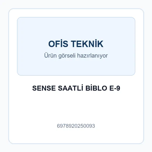 SENSE SAATLİ BİBLO E-9