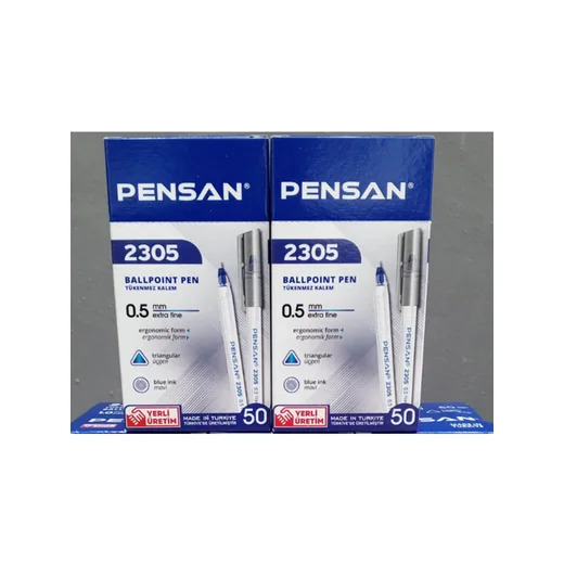Pensan Tükenmez Kalem Üçgen Mavi 0.5 MM 2305