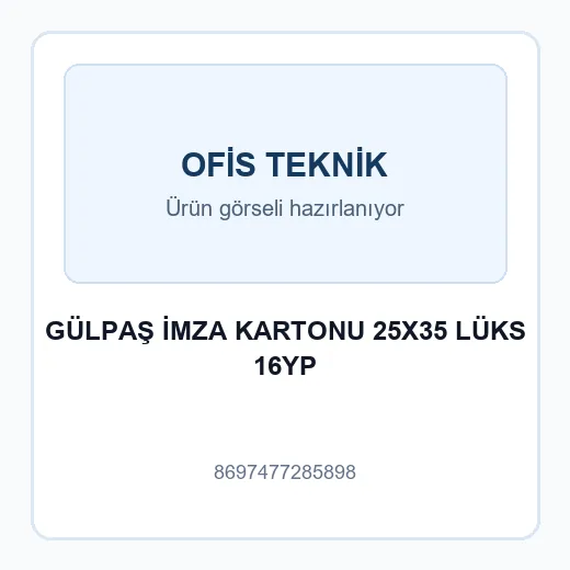 GÜLPAŞ İMZA KARTONU 25X35 LÜKS 16YP