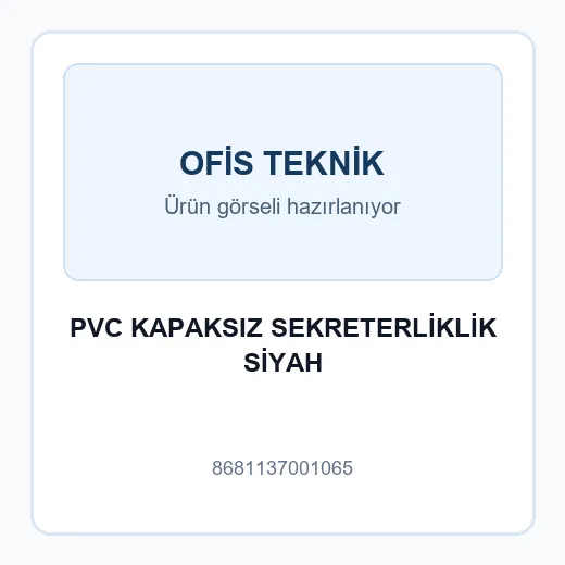 PVC KAPAKSIZ SEKRETERLİKLİK SİYAH