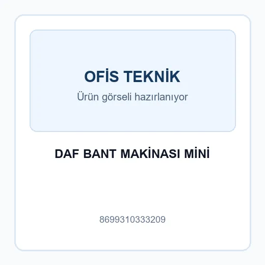 DAF BANT MAKİNASI MİNİ