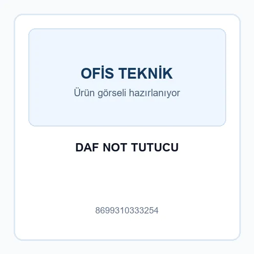 DAF NOT TUTUCU