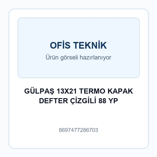 GÜLPAŞ 13X21 TERMO KAPAK DEFTER ÇİZGİLİ 88 YP