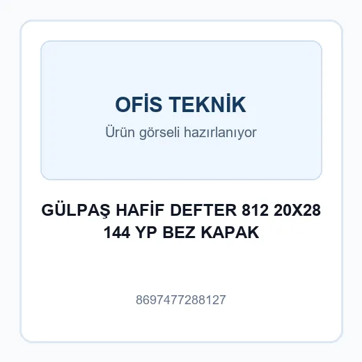 GÜLPAŞ HAFİF DEFTER 812 20X28 144 YP BEZ KAPAK