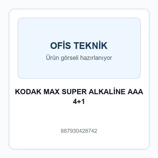 KODAK MAX SUPER ALKALİNE AAA 4+1