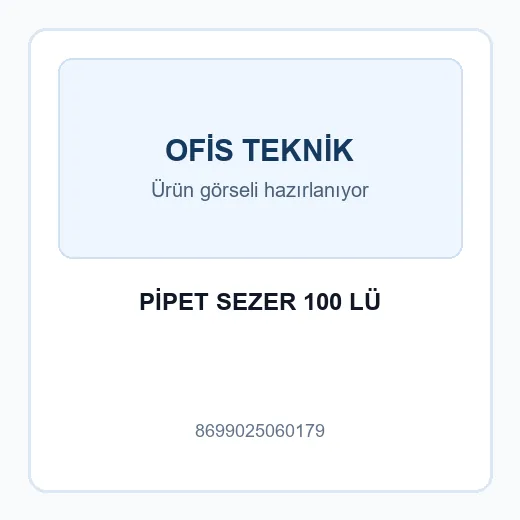 PİPET SEZER 100 LÜ