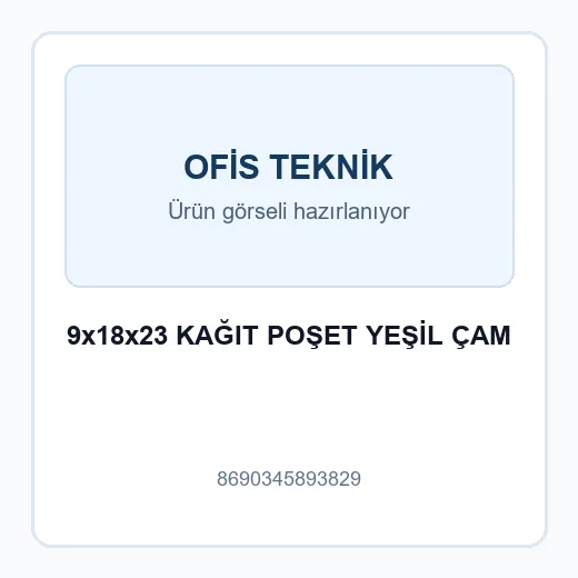 9x18x23 KAĞIT POŞET YEŞİL ÇAM