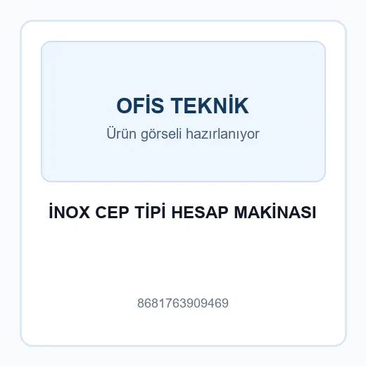 İNOX CEP TİPİ HESAP MAKİNASI